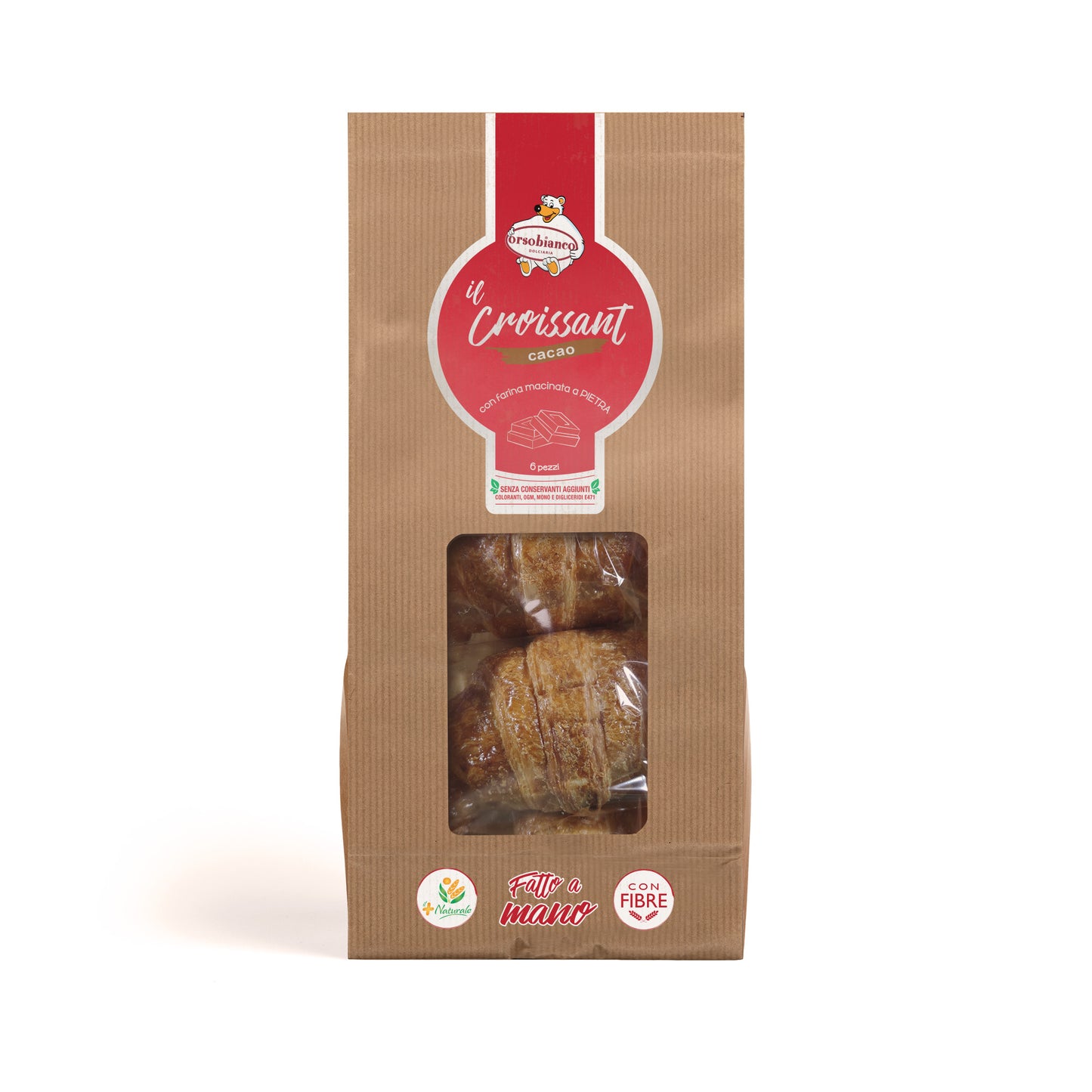 Croissant cacao fatto a mano