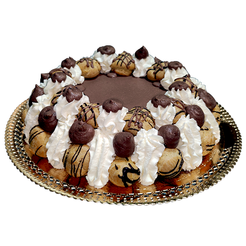 Torta saint-honorè al cioccolato