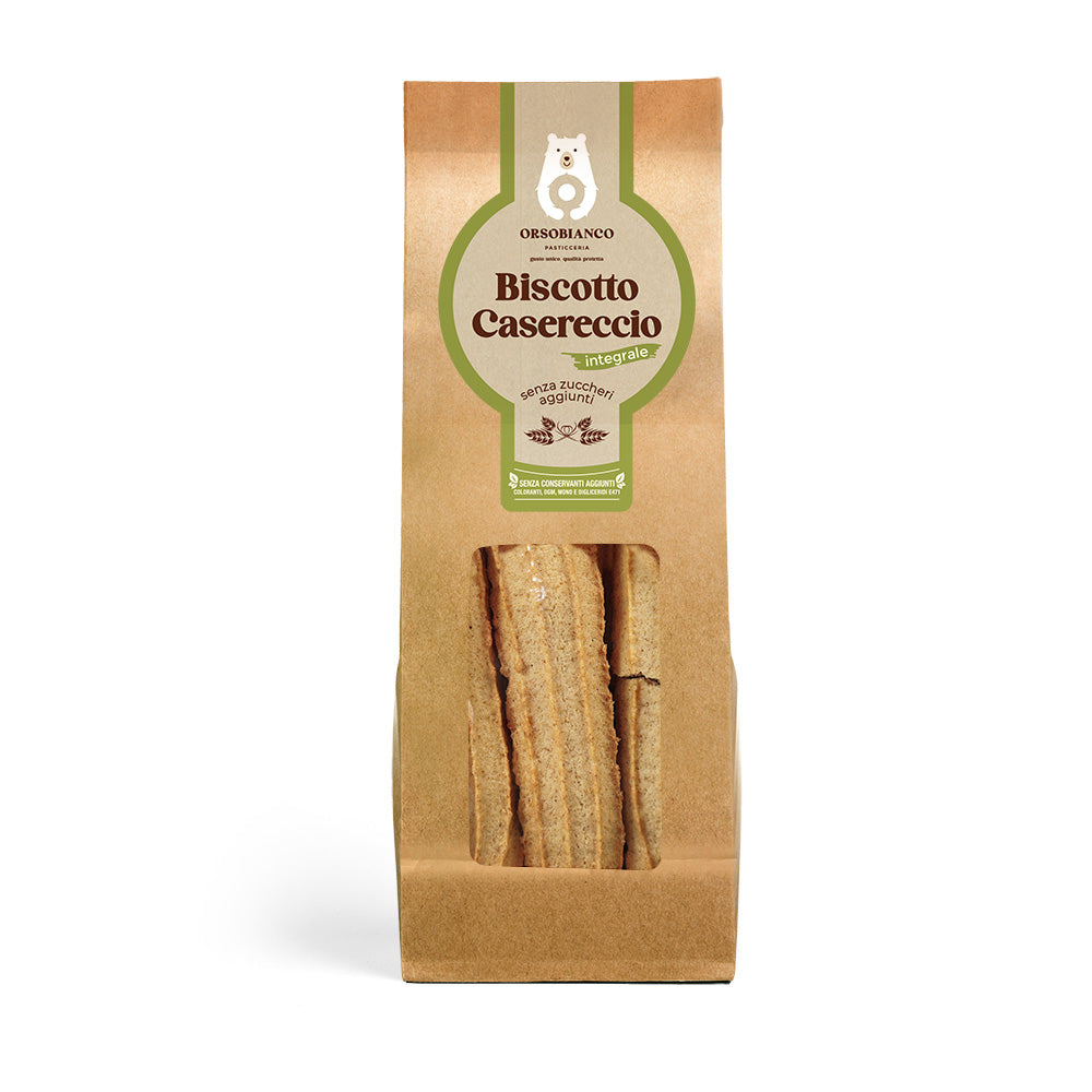 Biscotti casereccio integrale senza zuccheri aggiunti (350 g)