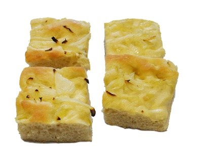 Focaccia tagliata a C (6,5x6,25 cm)