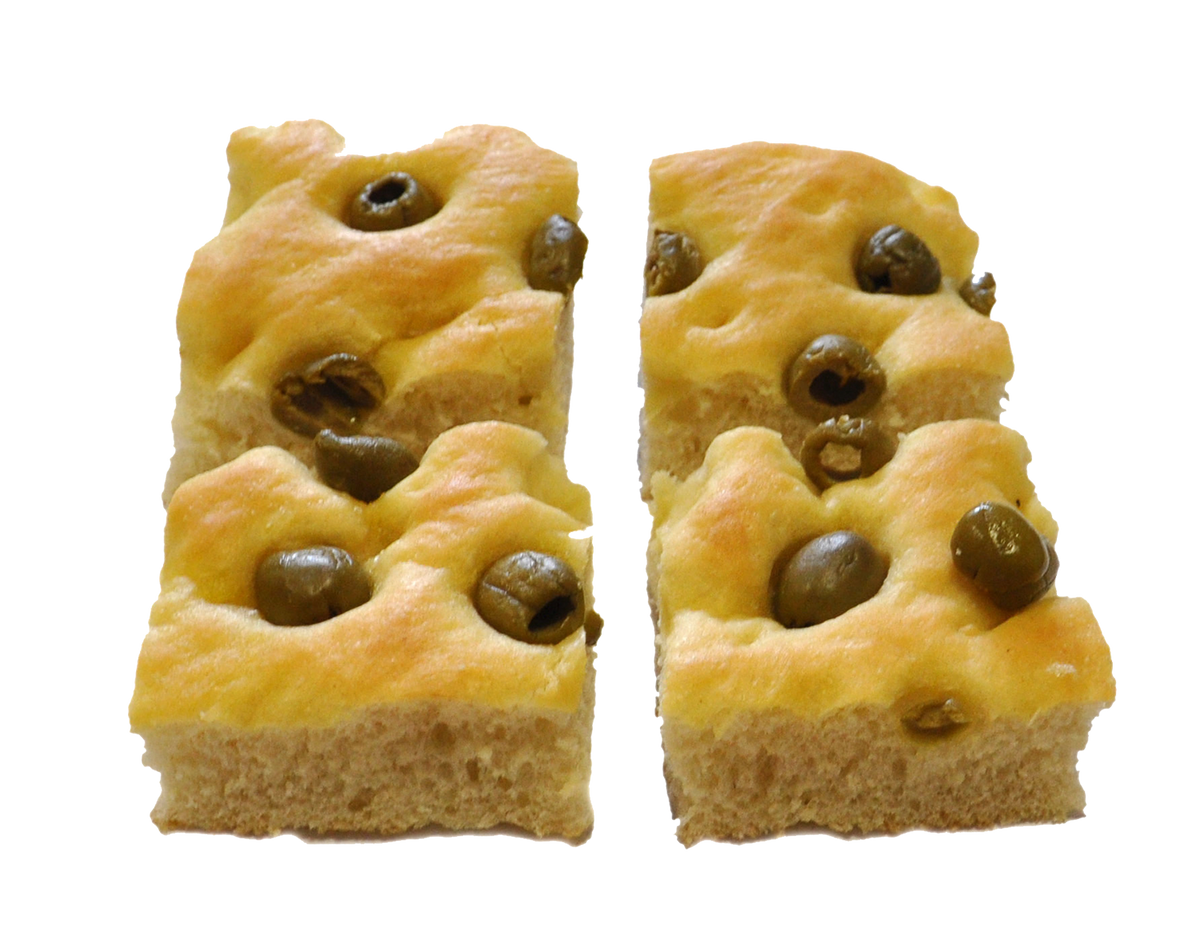 Focaccia tagliata a C (6,5x6,25 cm)