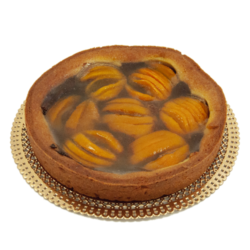 Torta pesca e cioccolato